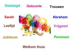 feestversieringen op thema